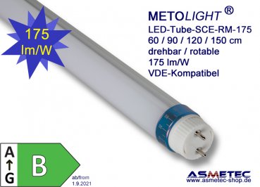 METOLIGHT LED-Röhre-150-SCE-RM-175, 150 cm, 30 Watt, T8, 5150 lm, matt, tagweiß